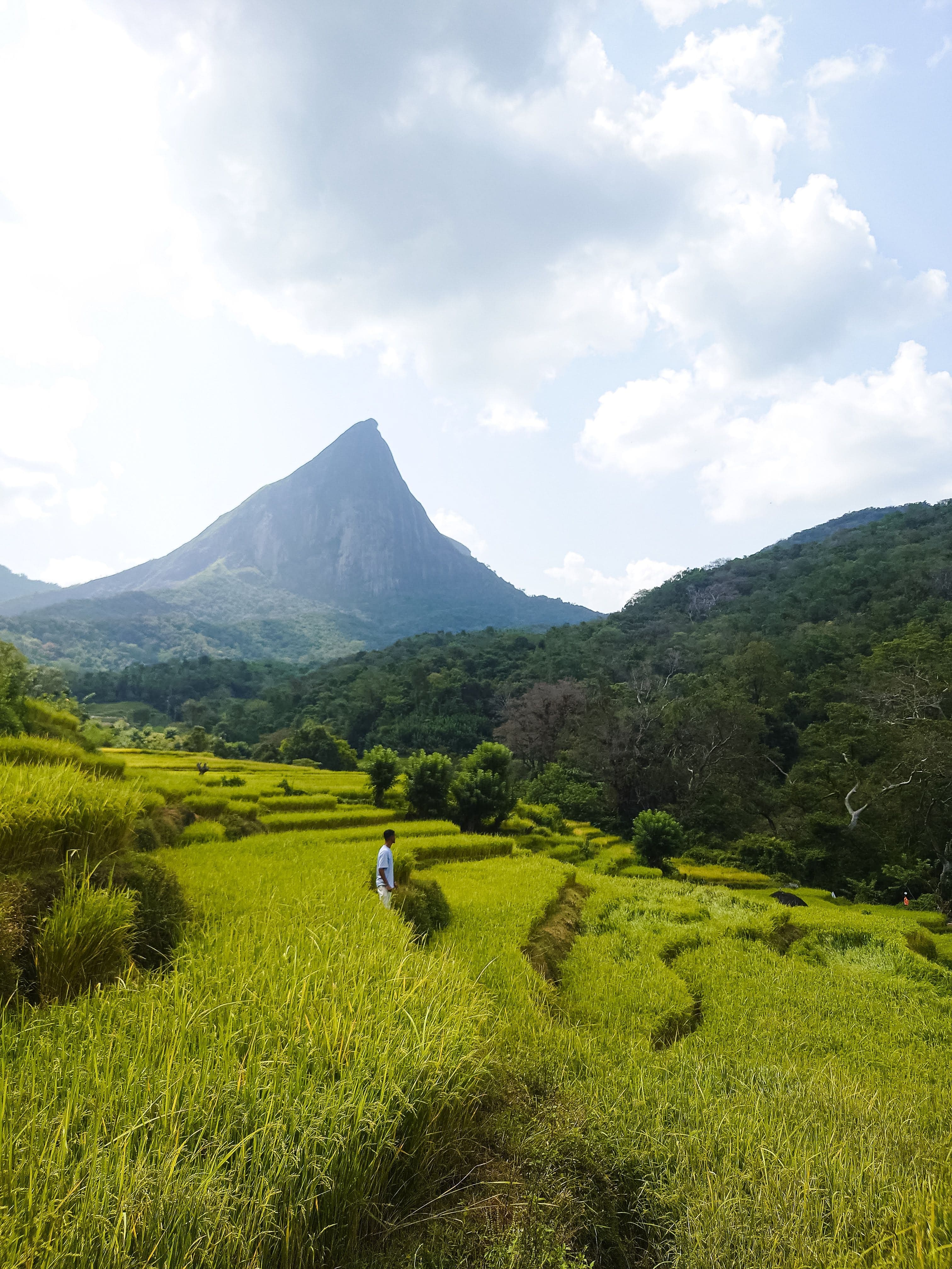 Dramatic mountain peaks and lush rainforest valleys of historic Meemure village.
