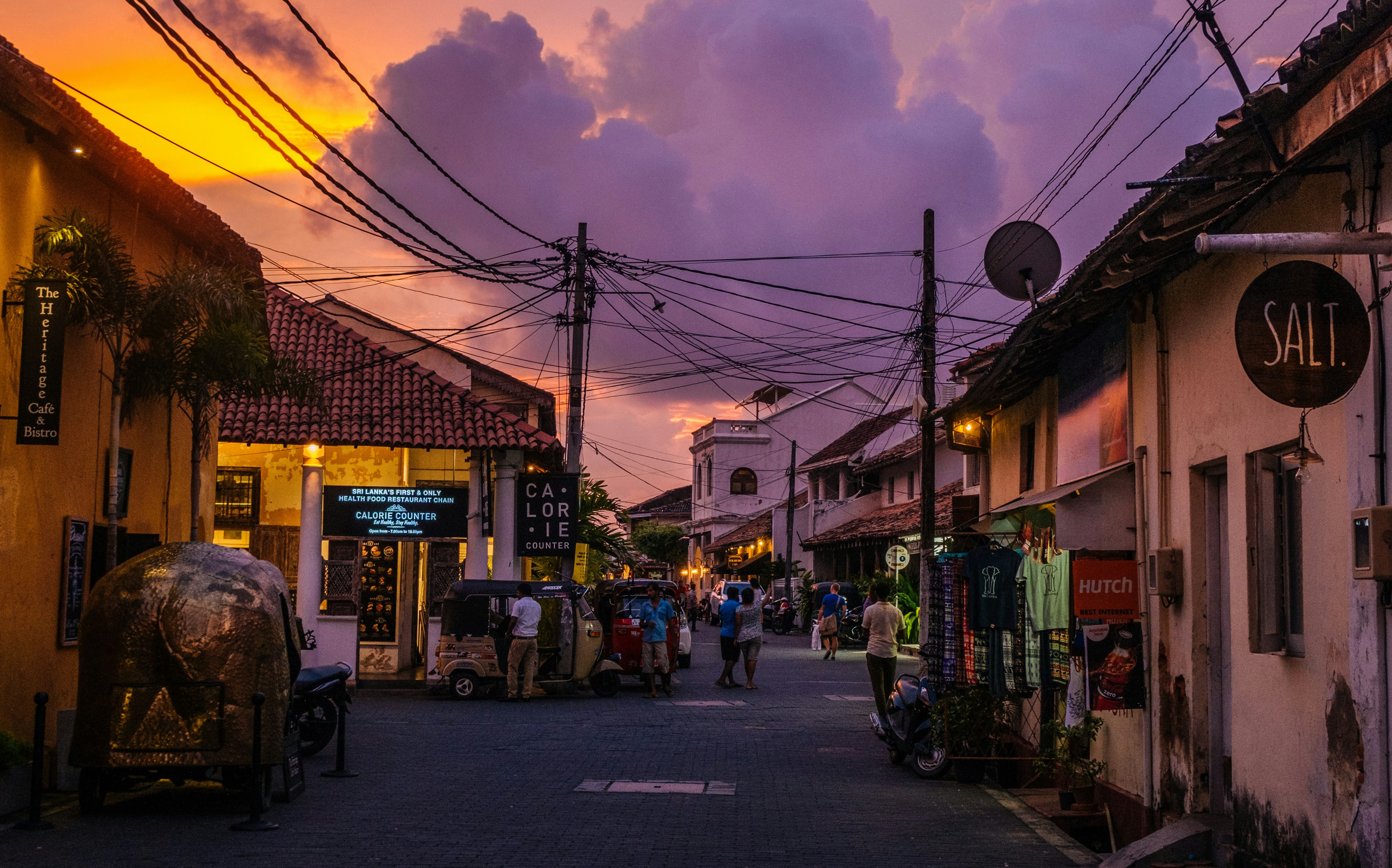 Golden sunset over Sri Lanka's west coast